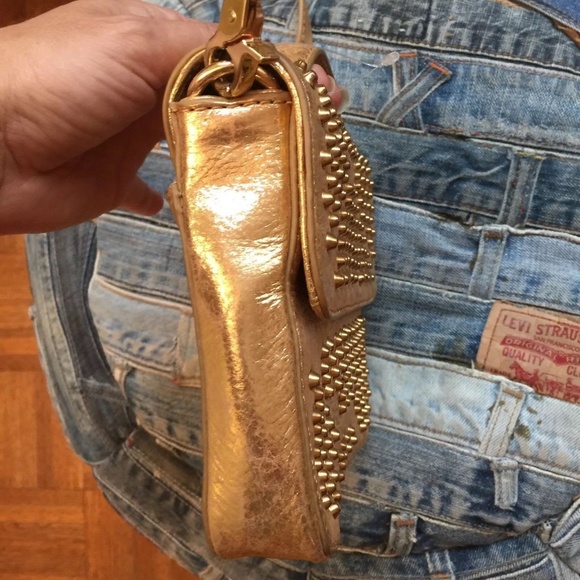 Botkier Handbag Size Small Gold Studded Text - Picture 2 of 8